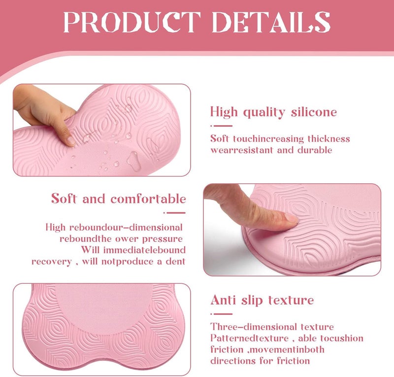 MBKHFLL 2 Packs Yoga Knee & Elbow Cushions - Extra Thick Foam for Knees, Elbows, Wrists, Hands & Head - Pilates & Kneeling Pads - Support Foam Pads for Women & Men - Image 3